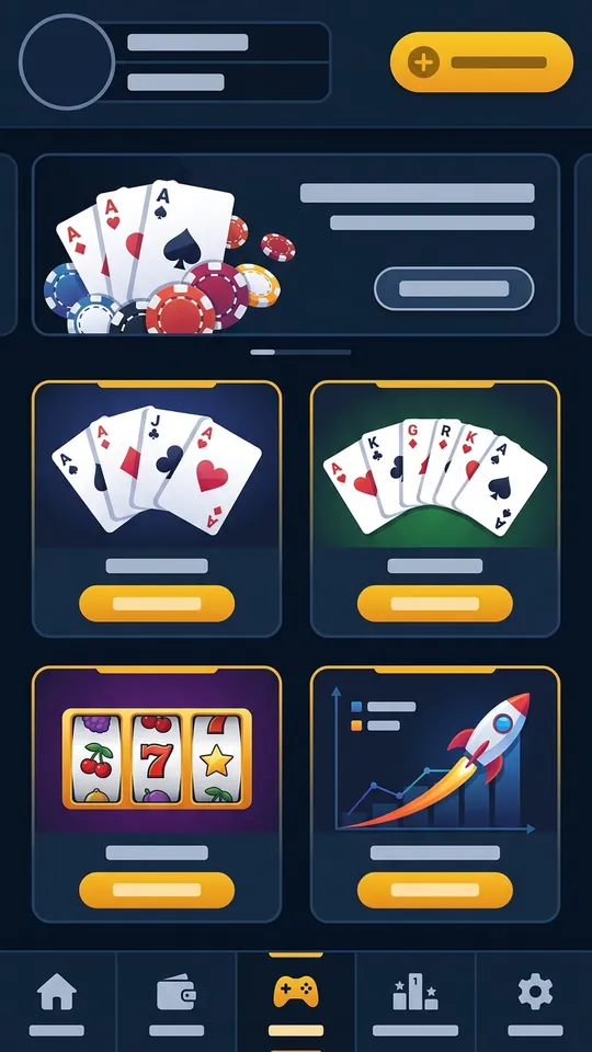 Lobby screen in the Master Game app